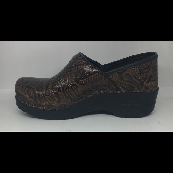 Dansko Brown Leather Work Clogs Women’s 38 / 7.5-8 - Picture 2 of 8